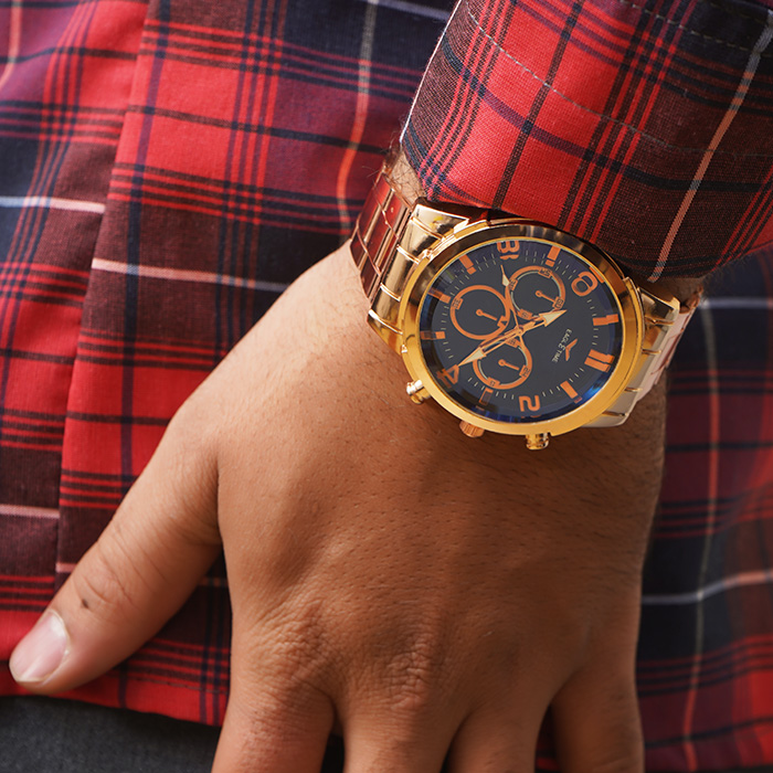 ساعت مچی رزگلد مردانه مدل EAGLETIME