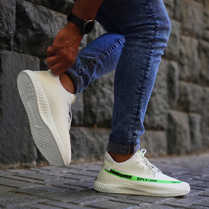 کفش ورزشی SPLY350سفید سبز مردانه مدلYogi