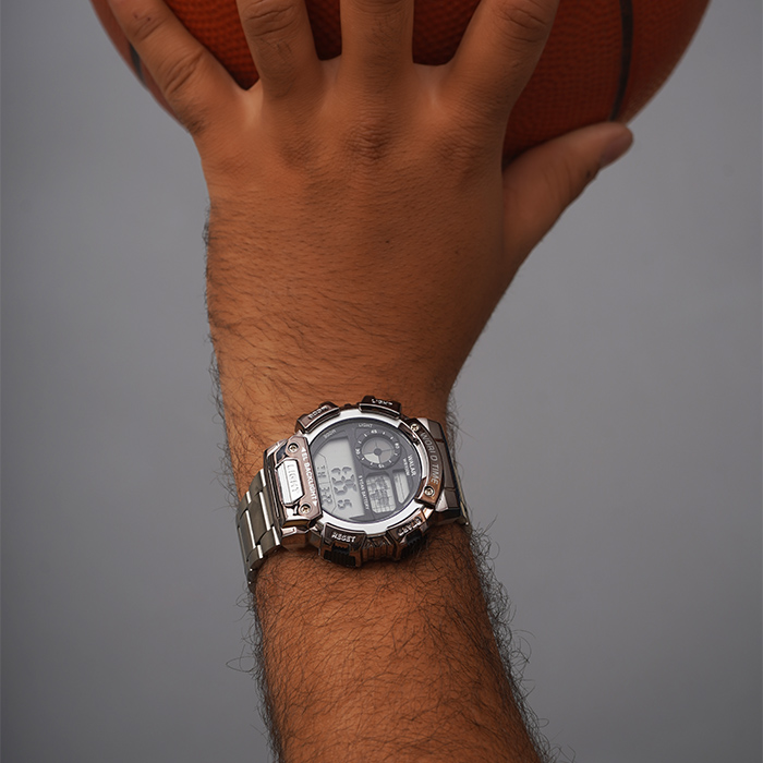 ساعت مچی کامپیوتری مشکی مدل Worldtime