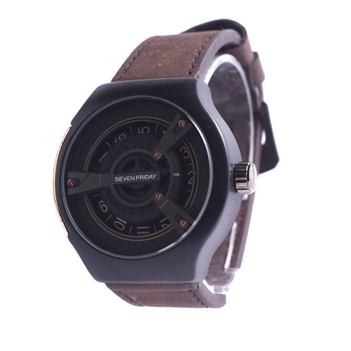 ساعت sevenfriday قهوه ای مشکی مدل Ratio