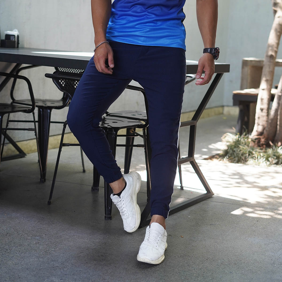 شلوارمردانه سرمه ای مدل Vesam