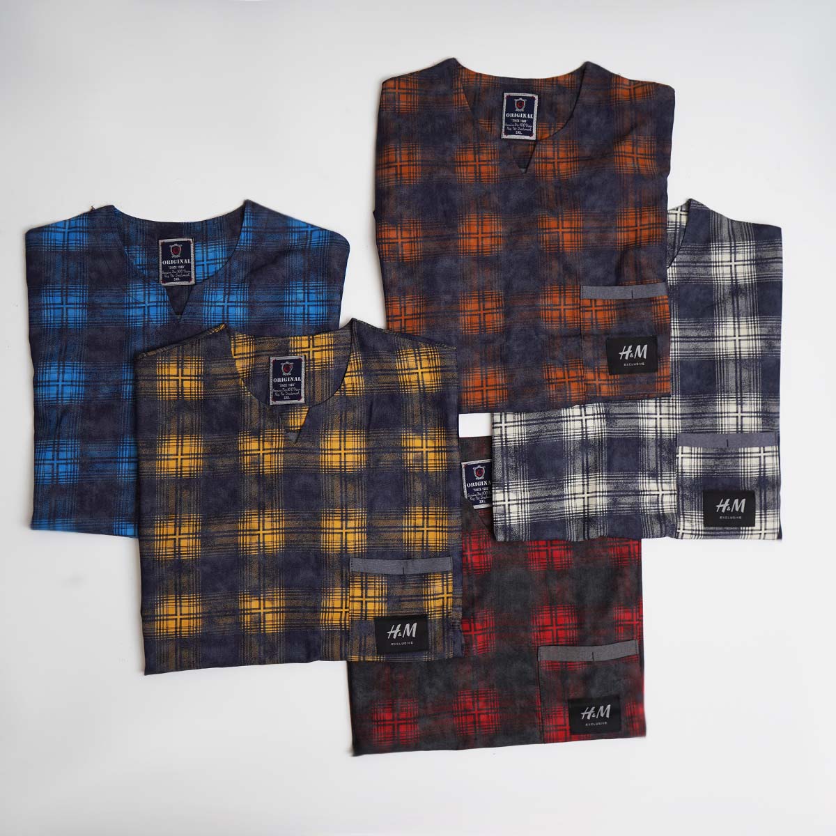 تیشرت مردانه آبی مدل Artian