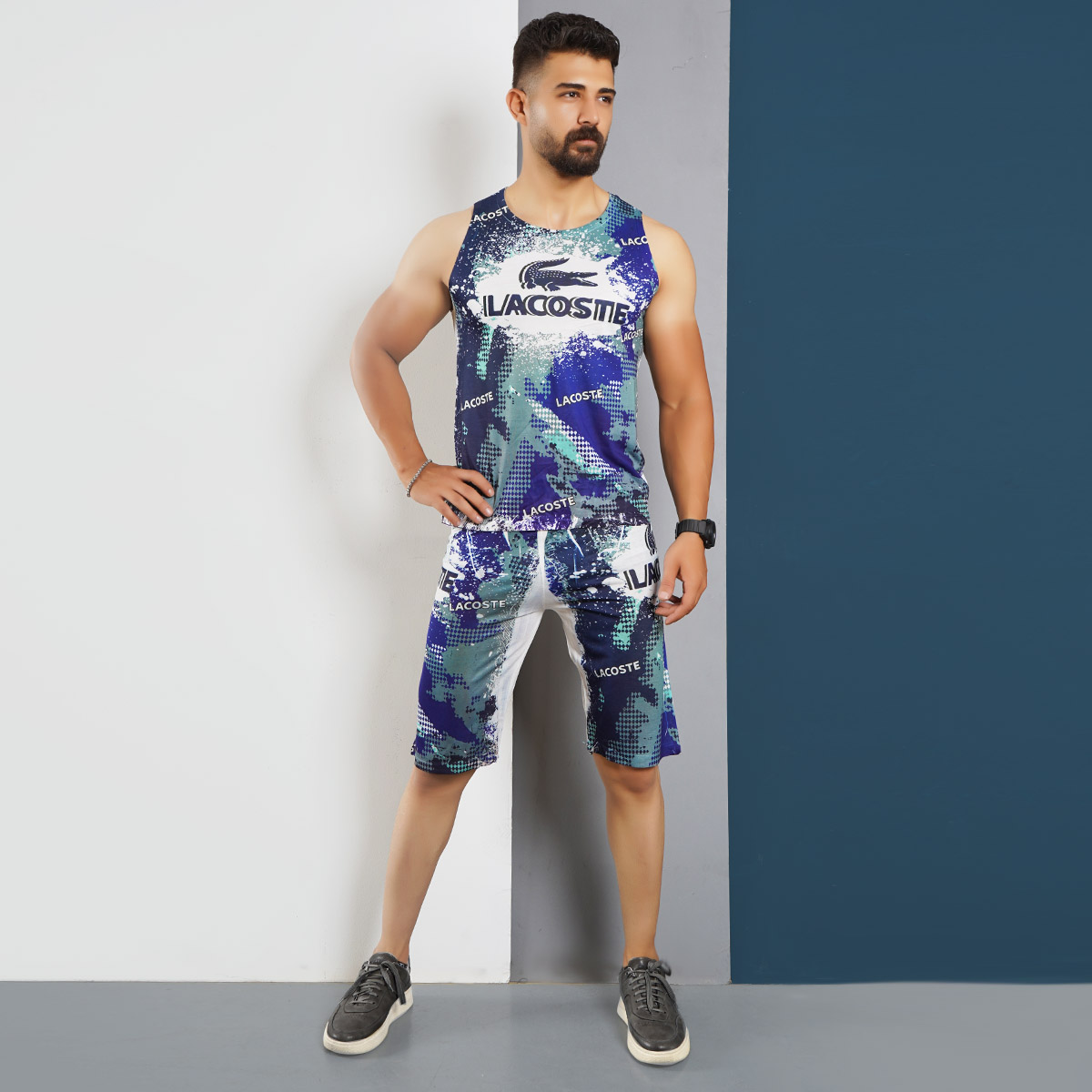 ست رکابی شلوارک مردانه مدل Samba