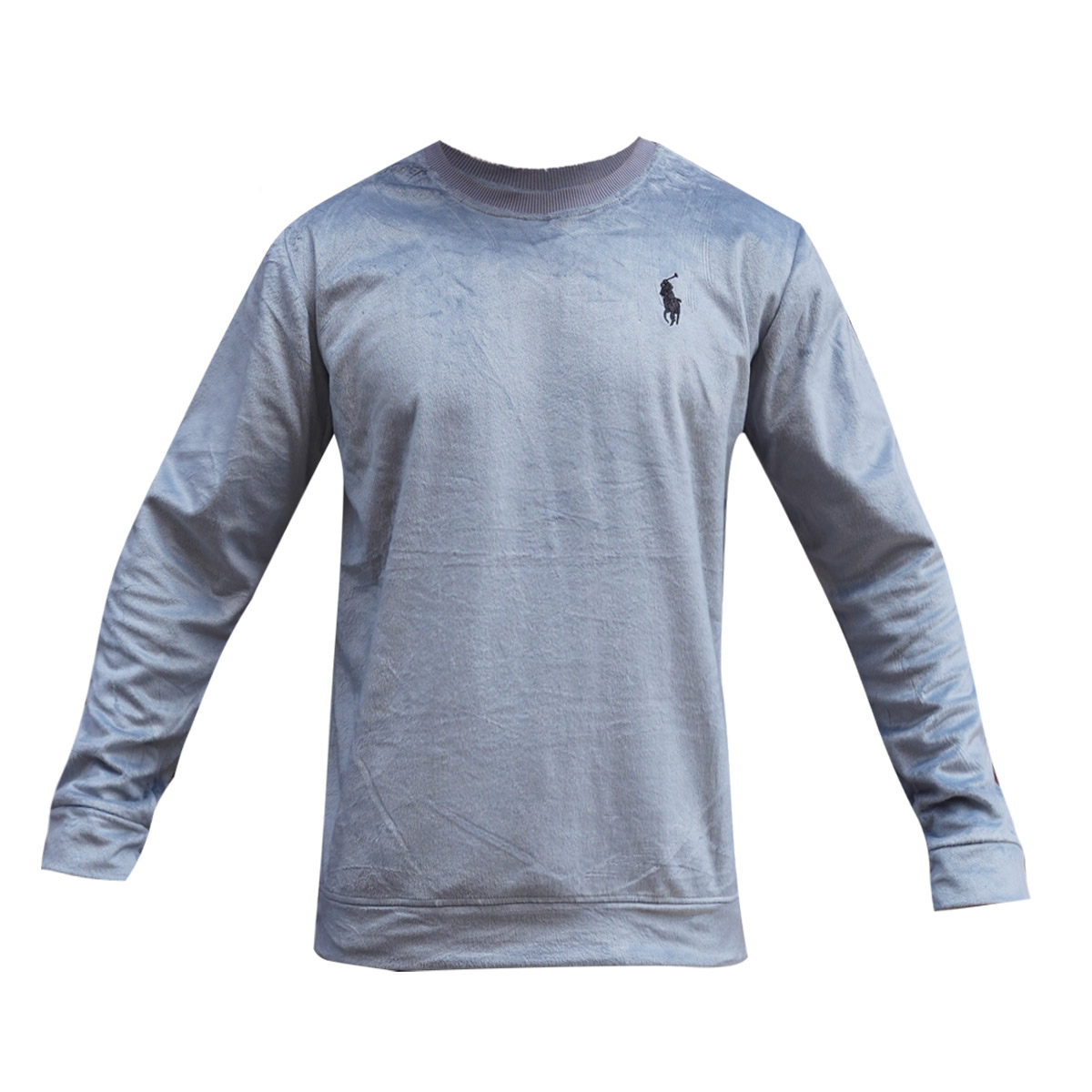 بلوز مردانه مخمل طوسی مدل Raden