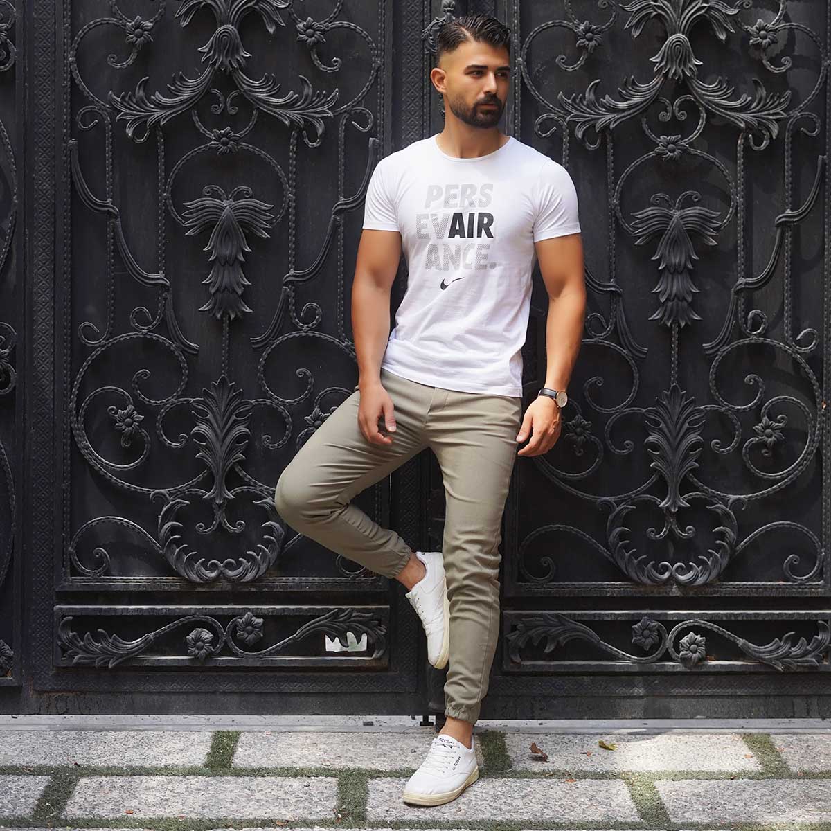 شلوار اسلش مردانه سبز مدل KARA