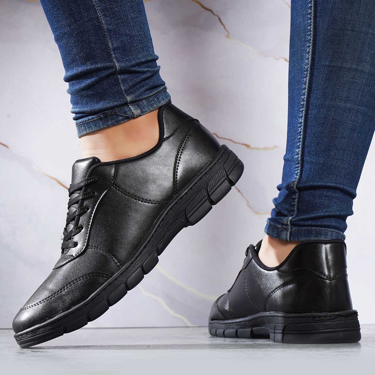 کفش مردانه مشکی مدل Rosan