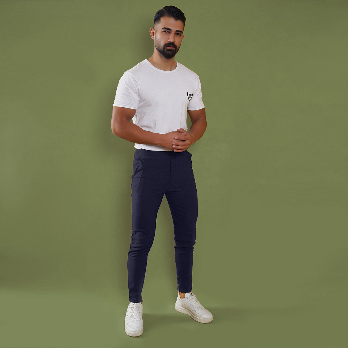 شلوار اسلش مردانه سرمه ای مدل Kian