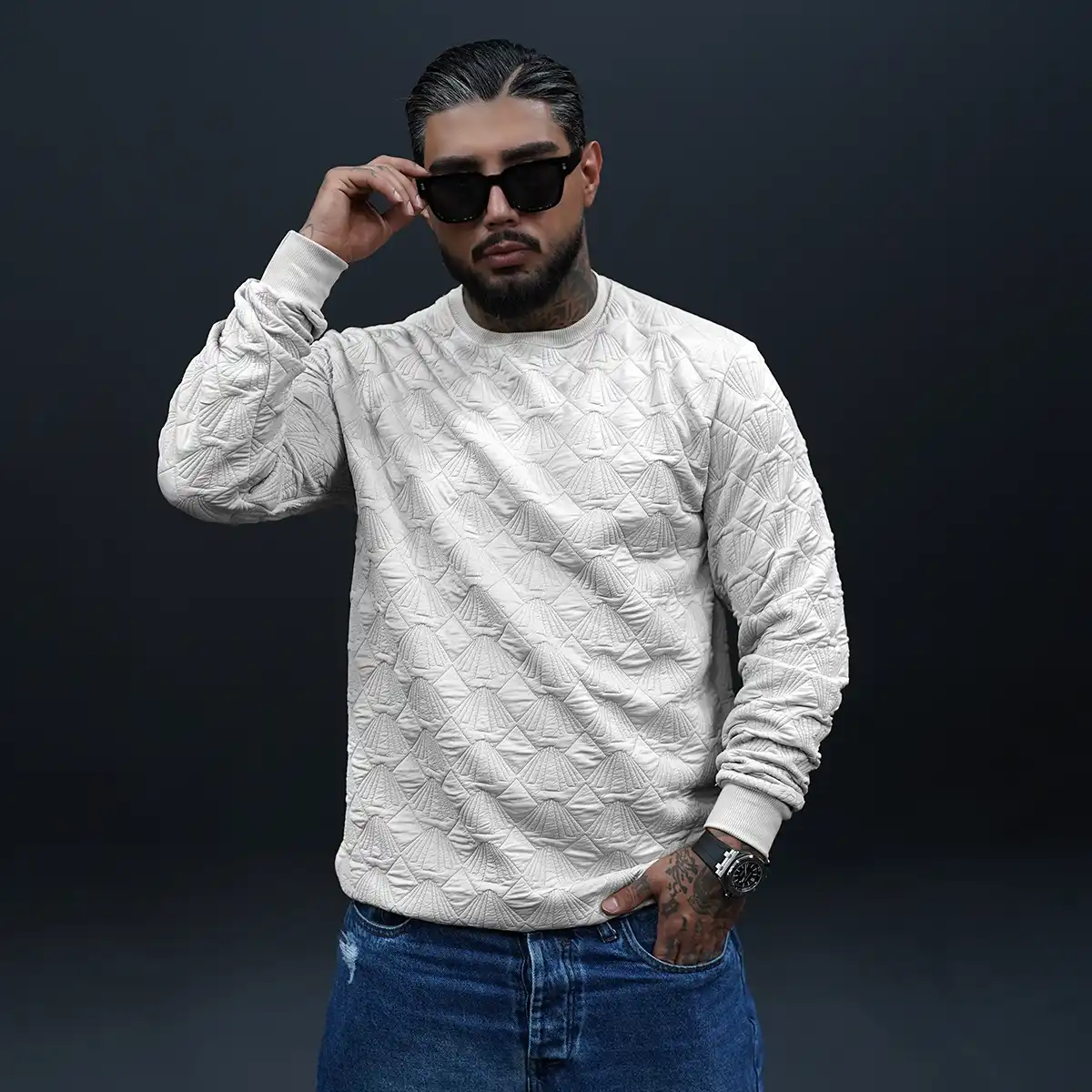 دورس مردانه سفید مدل Ayaz