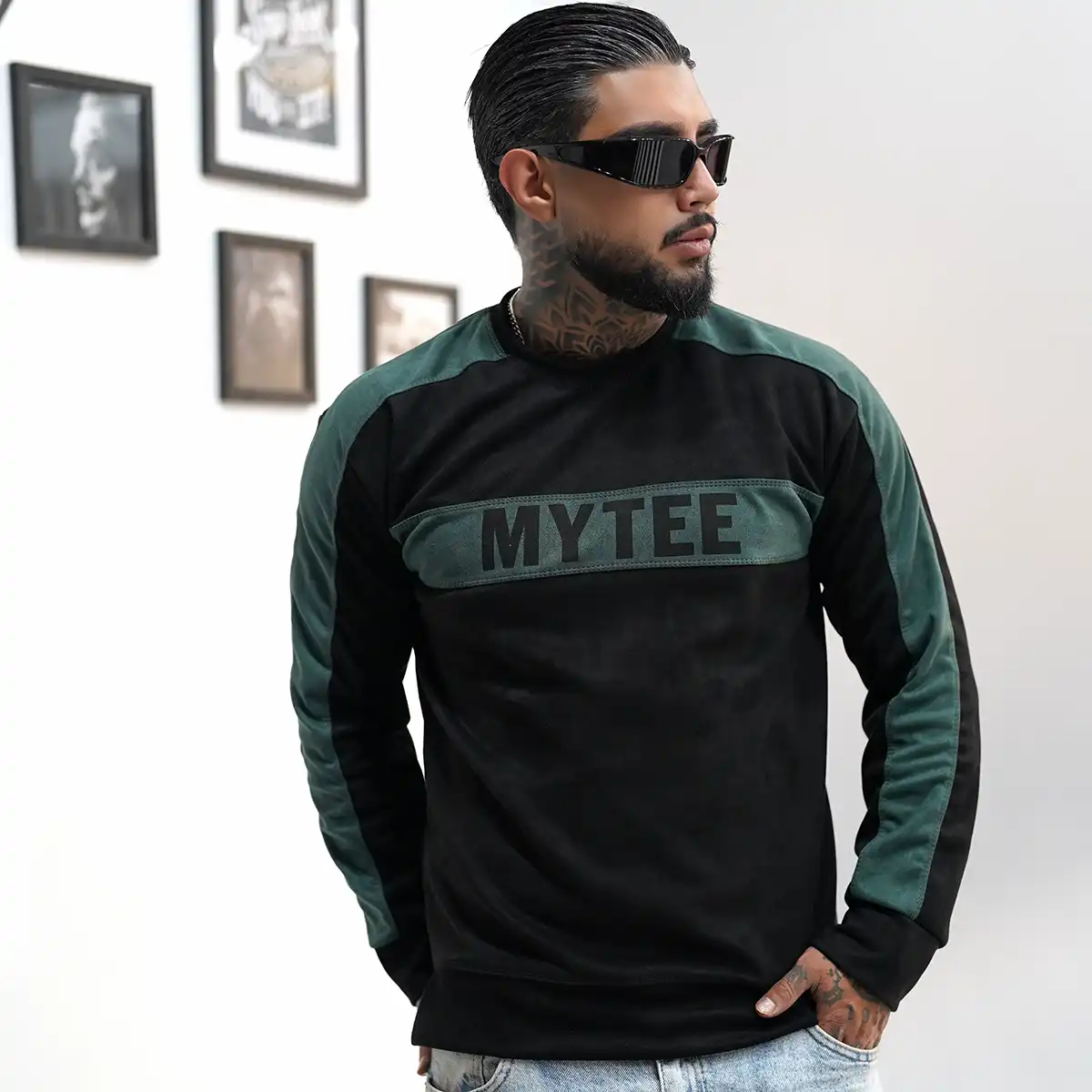 دورس مردانه مشکی سبز مدل MYTEE