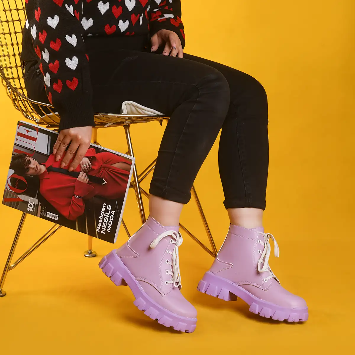 نیم بوت زنانه یاسی مدل Roxana