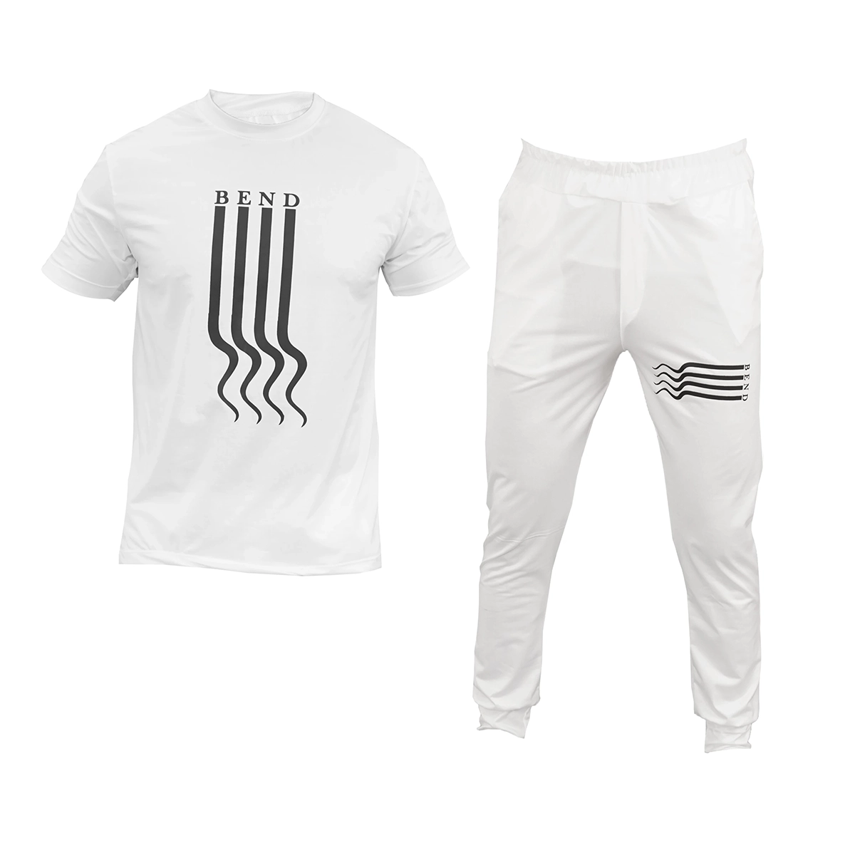 ست تیشرت شلوار سفید مردانه مدل BEND