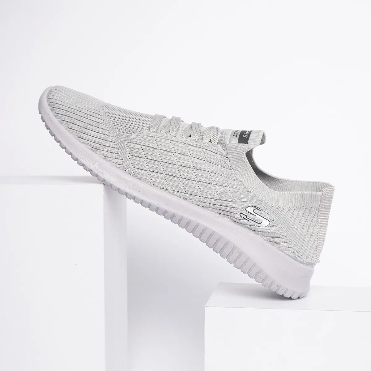 کفش ورزشی اسکیچرز مردانه طوسی مدلE55