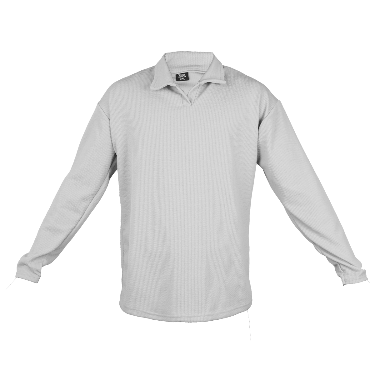 بلوز کبریتی یقه دار مردانه دودی مدل Tami