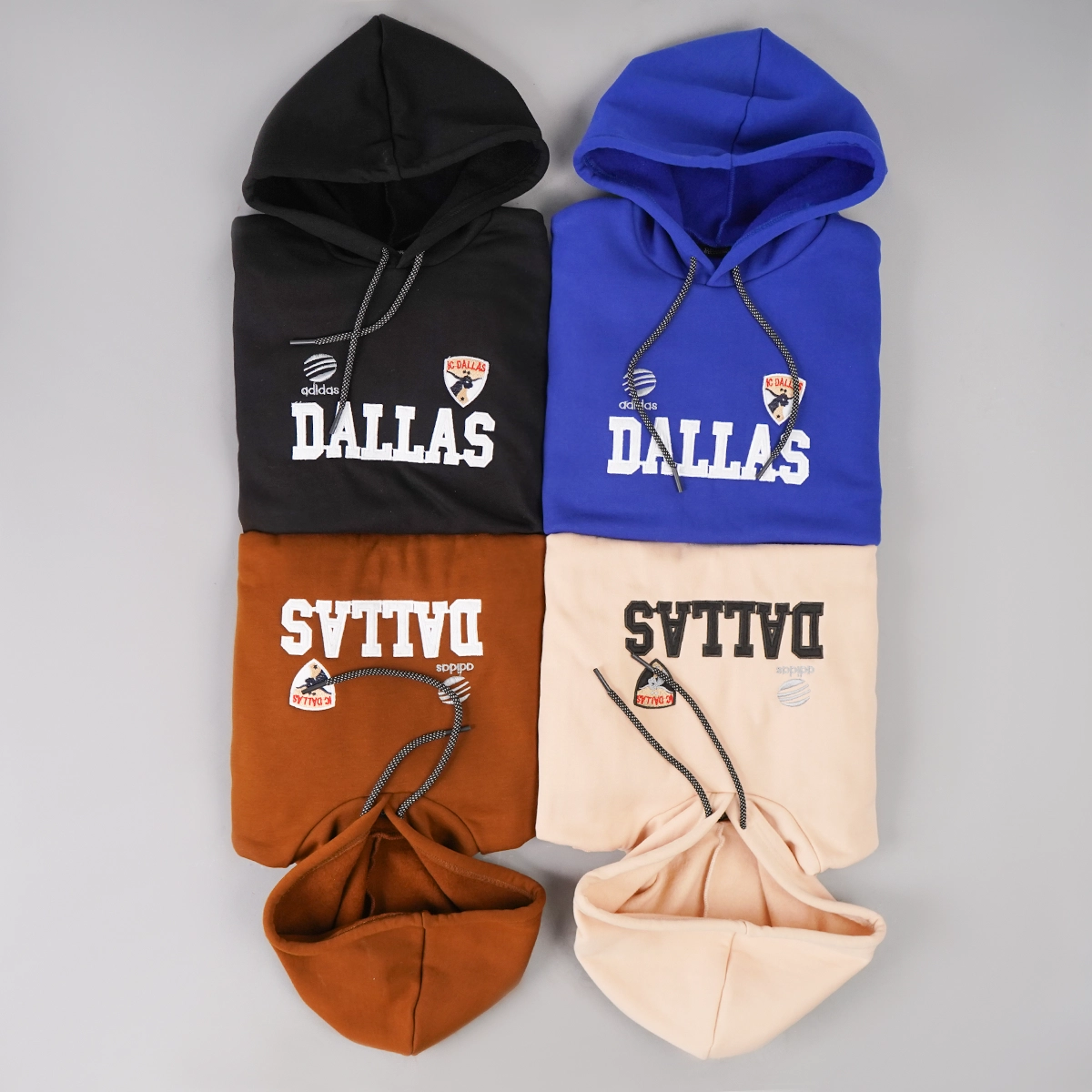 هودی مردانه آبی مدل Dallas