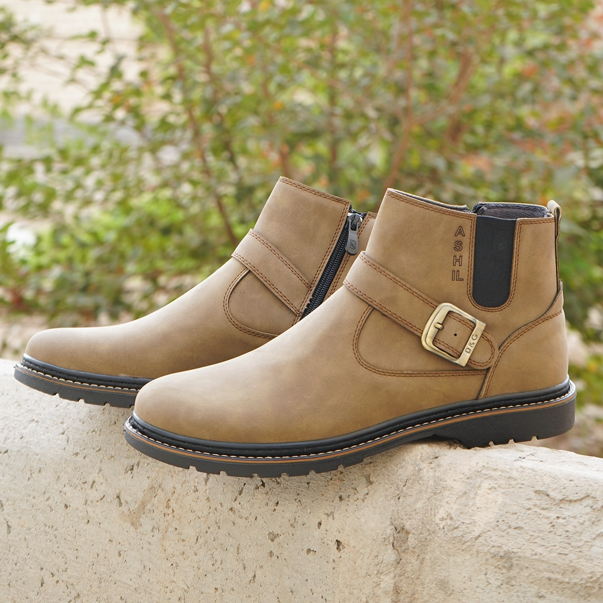 نیم بوت خاکی مردانه مدل Sorush