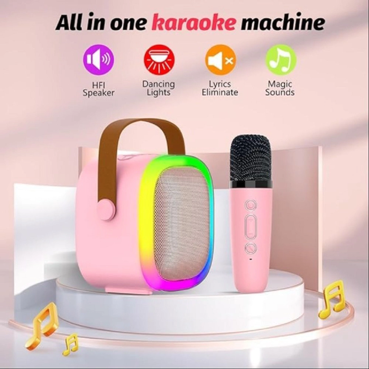 اسپیکر بلوتوثی با میکروفون مدل Karaoke K12