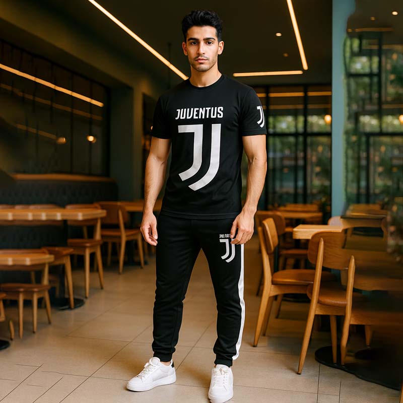 ست تیشرت شلوار مردانه یوونتوس مدل Aria