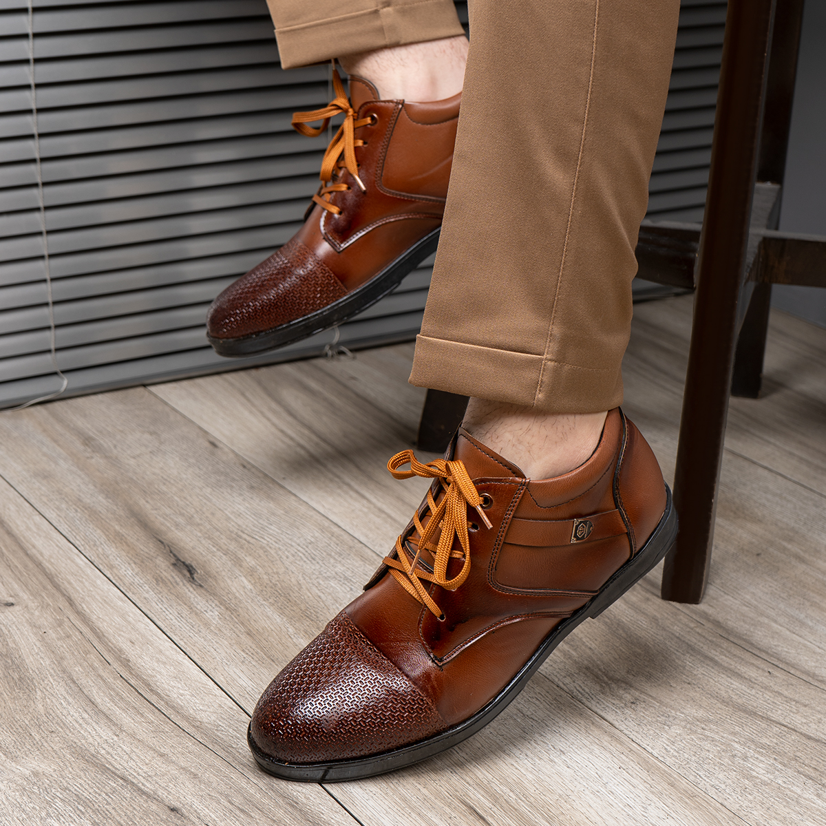 کفش مردانه قهوه ای مردانه مدل Artosh