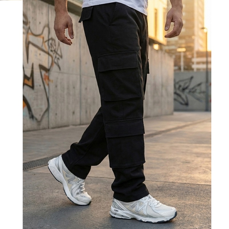 شلوار بنگال کارگو مردانه مدل HAMED-مشکی