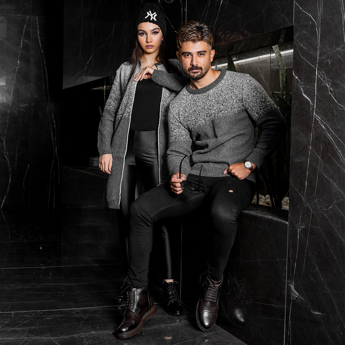 ست بافت طوسی مدل Shiba