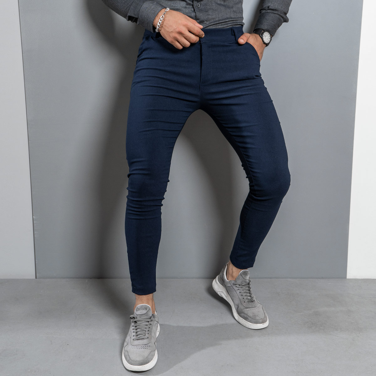 شلوار Parsa مردانه سرمه ای مدل Lovian