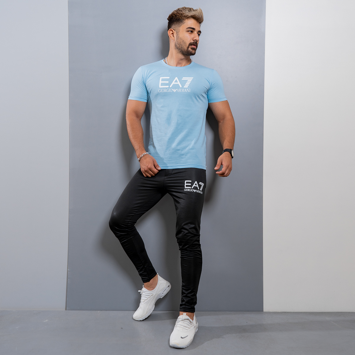 ست تیشرت شلوار EA7 مردانه مدل Henri