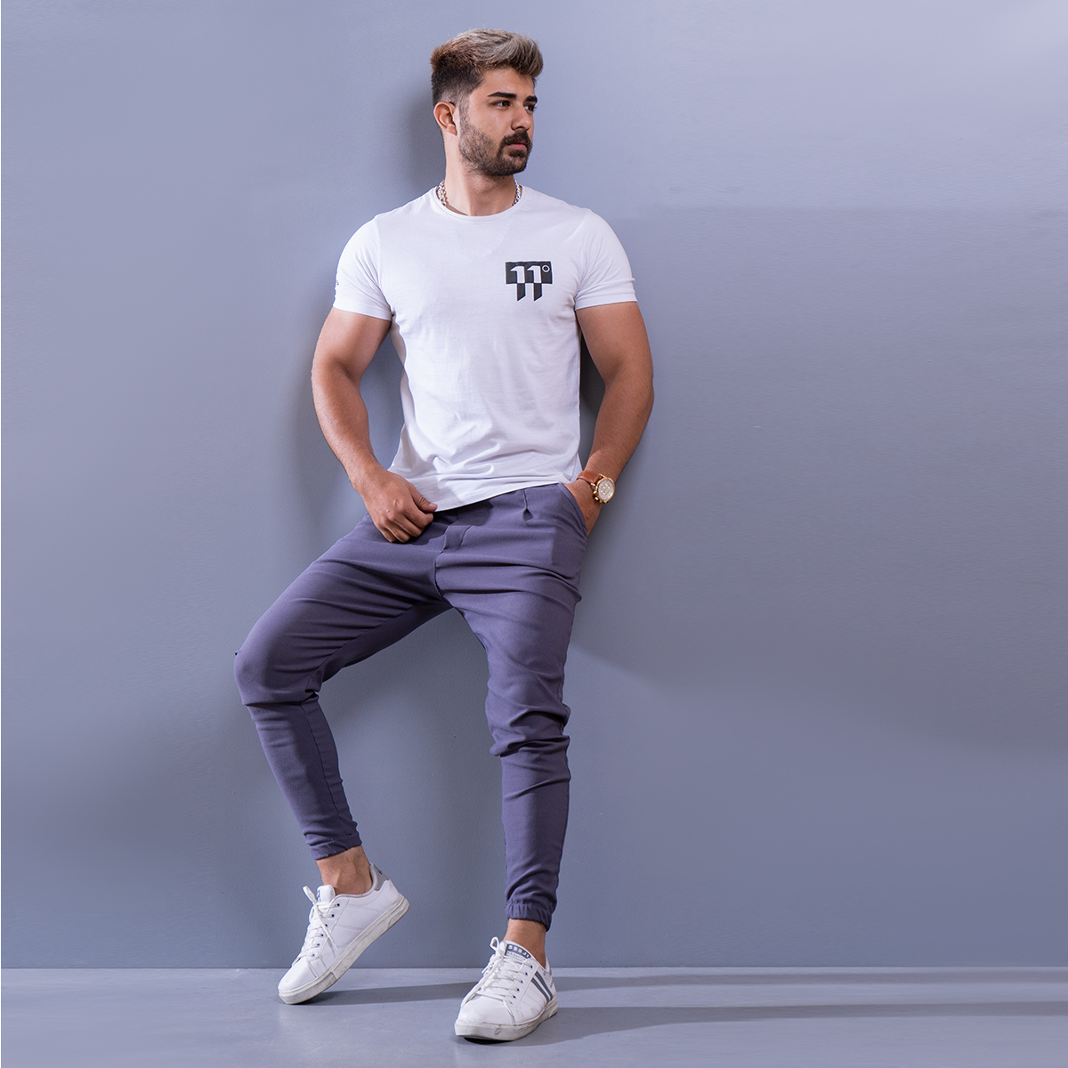 شلوار اسلش مردانه طوسی مدل Kiper