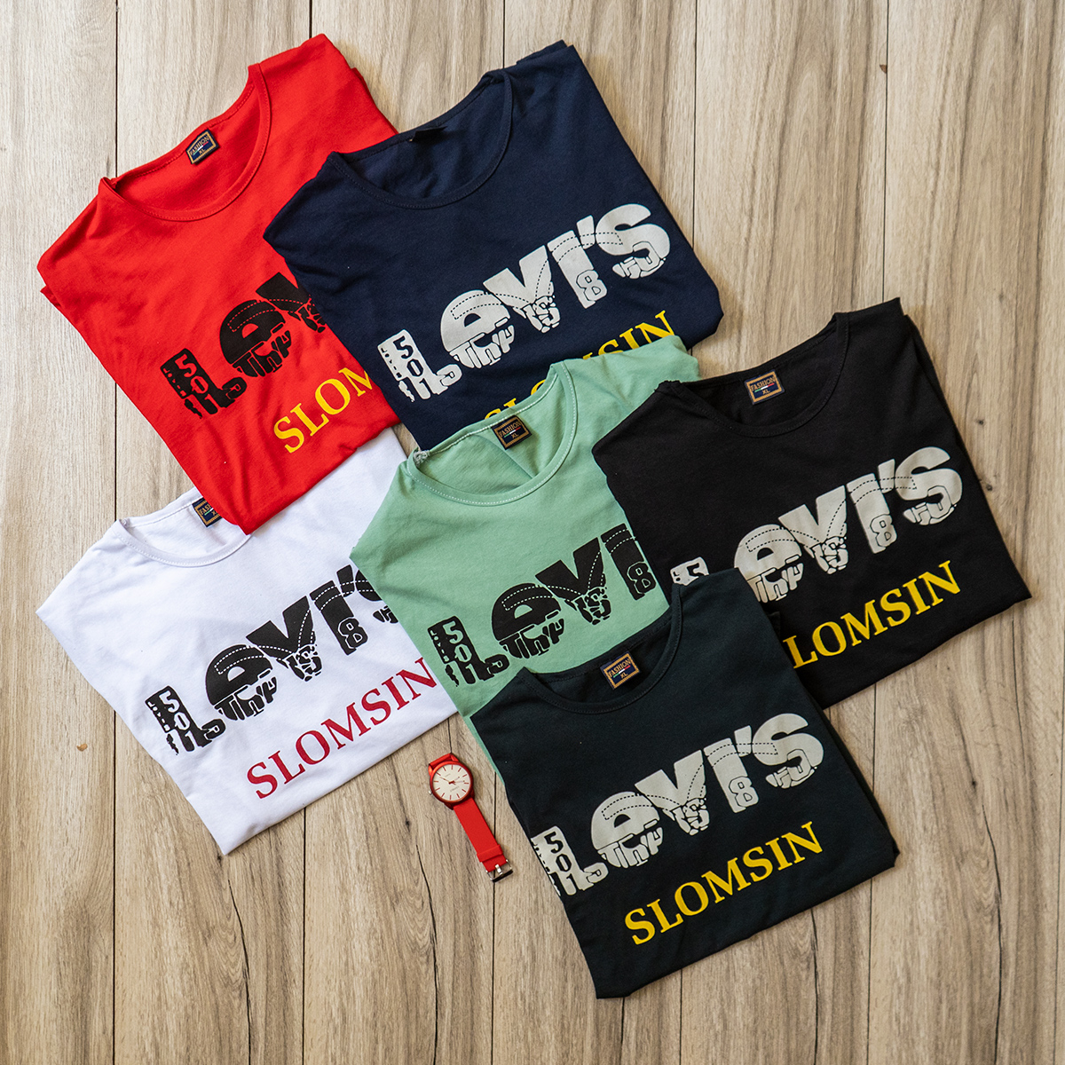تیشرت Levis مردانه سبزکمرنگ مدل Tanim